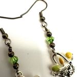 Long egg basket earrings Silver Photo 3