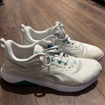 Reebok  Nanoflex TR 2.0 training shoes in Barely Grey/Team Teal/Footwear White. Photo 3