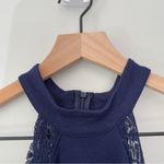 Lulus  Lace Edge Cutout Waist Mini Dress Sleeveless High Neck Zip Up USA Made EUC Photo 4
