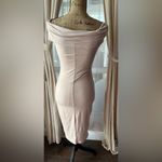 Blanc  Bodycon Off The Shoulder Midi Dress Photo 3