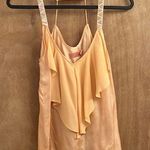 Wish  orange spaghetti strap tank style blouse woman’s size small Photo 0
