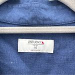 Untuckit Nancy Linen Shirt Dress Blue Size 16 Photo 5