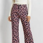 Anthropologie MAEVE x ANTHROPOOGIE Colette Cropped Wide-Leg Ponte Pants, Blue/Midnight, 24” Photo 1