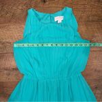 Jessica Simpson  Aqua Pleated Dress Photo 3