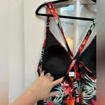Jaclyn Smith  Women's Tropical Floral Beach Plus Size Swimsuit 22W One Piece Photo 4
