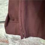 Ecru  Flare Dress Pants Size 4 Deep Wine Photo 4