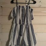 Blush Noir Blue and white striped romper  Photo 5