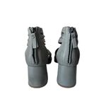 Anthropologie  SILENT D GREY LEATHER HEELS SIZE 9 Photo 2