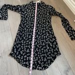 Reformation  Black White Floral Button Up Shirt Top Size Small READ Photo 2