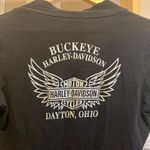 Harley Davidson Vintage Y2K  Black Long Sleeve with V-neck Photo 2