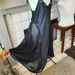 Lucie Ann Peignoir black Robe w/ matching nightgown full swing set Size L Size L Photo 3