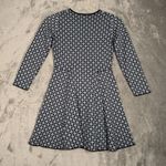 Boden Dress Womens 6 Petite Blue Navy‎ Geometric Fit Flare Boho Preppy Colorful Size 6P Photo 2