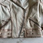 Corral Studded Embellished Leather Moto Biker Jacket Western Chic Photo 4