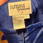 Sundays by Nubiano peplum decorative clasp Royal Blazer Elegant pin brooch Blue Size 10 Photo 3