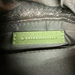 Anthropologie  Jory Black Metallic Clutch Crossbody Dumpling Bag Vegan Leather Photo 6