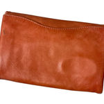 Anthropologie  Wallet Coral Womens Folding Smooth Leather 7x5.5in Photo 0