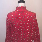 Carolyn Taylor  red Christmas stockings turtleneck top Photo 5