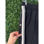 Free People  Baby Got Track Black and Blue Pull Away Sweatpants Sz Medium High Wa Photo 2