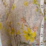 We The Free Free People Angelina Bohemian Festival Sheer Floral Lace Cropped Top S Photo 9