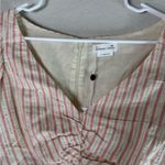 Lovers + Friends NWT  Cottagecore Ruched Puff Sleeve Pink Stripe Top Photo 2