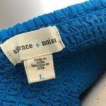 Silence + Noise Blue Aztec Print Strapless Dress Size L Photo 2