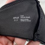 Aerie  Scoop Bikini Top Womens Size Small NWT Black Adjustable Removable Photo 2