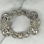 Silver Tone Open Buckle Tassel Metal Chain Link Belt One Size (OS) Y2K ✨ Photo 1