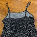 Gap  Black White Polka Dot Smocked Bodice Spaghetti Strap Mini Dress Size Small Photo 4