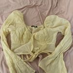 SheIn yellow  cottagecore puff sleeve top Photo 0