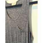 Olive & Oak  Grey Heathered Knit Drawstring Waist Pocket Dress Medium‎ Photo 1