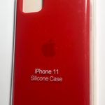 Apple Red IPhone 11 Silicone  Case Photo 0