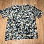 Oscar de la Renta Vintage Oscar De La Renta 100% Silk Blouse Artsy Abstract Women’s Size S 90s Photo 0