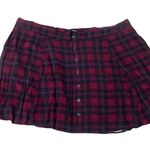 Torrid Women's Plaid Pleated Mini Skirt Red Size 5 Casual Photo 5