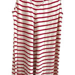 Madewell ‎ Red and Cream Striped Tank V-neck Dress Size L Photo 0