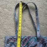 Vera Bradley Tote Bag Blue Makani Paisley pattern Shoulder Bag Photo 8
