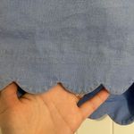 J.Crew women’s pale blue scalloped linen blend short shorts lightweight casual 6 Photo 5