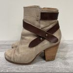 Rag and Bone  Harrow Tan Distressed Leather Boot Women's EU 36 US 6 Stacked Heel Photo 3