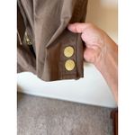 Anthropologie  Tulle Coat Long Sleeve Belted Full Zip Brown Size XL Outerwear Photo 3