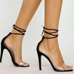 Bella Perspex Strap Vegan Suede Lace Photo 0