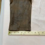 Chico's Stretch Brown Coated Faux-Suede Worn Luggage Slim Pants Size 14 Photo 14