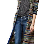 Anthropologie x Sleeping on Snow Long Nordic Style Sweater Dress / Jacket Size S Photo 0