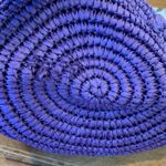 Merona Purple Woven Paper Tote Shoulder Bag with Wood Beaded Tassel Photo 9