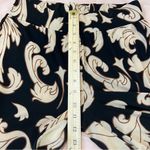 Midnight Velvet Black Tan Stretch Jersey Knit Wide Leg Pull Photo 9