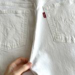 Levi's Levi’s 501 Women’s White Skinny Jeans, Button Fly Pants, Size Small Photo 11