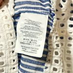 J.Crew  Striped Blue Eyelet Swim Tunic Cover-Up Dress Size S Linen Cotton Blend Photo 8