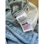 Topshop  Moto Hayden Distressed Slim Straight Light Wash Mid Rise Jeans Size 25 Photo 6