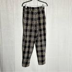 ZARA  Black & Brown Plaid Checkered Trouser Pants Size XS Photo 1