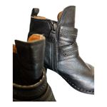 Gentle Soul Barnaby Leather Zip Buckle Bootie Size 6.5M Western Cowboy Black Photo 5