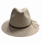 Anna & Ava Women's 100% Wool Fedora Hat Neutral Wide Brim Western Rancher Boho Photo 4