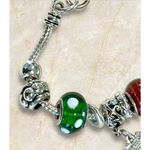 Christmas Charm Bracelet Holiday European Style Slider Silver Photo 8